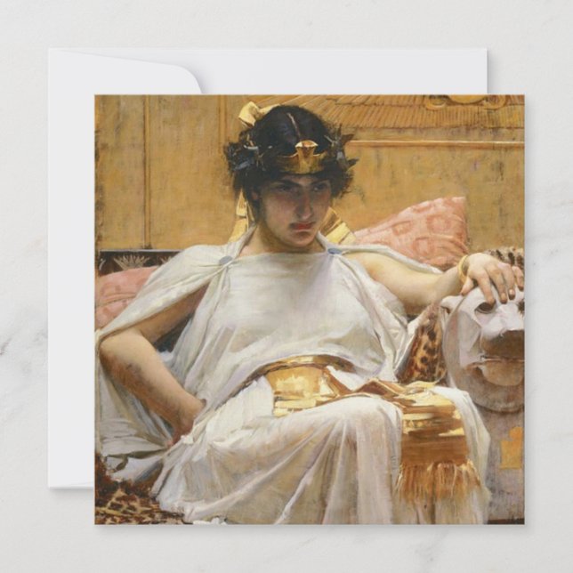 Cartão Cleópatra (antiga Rainha Egípcia) (Frente)