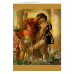 Cartão Cleopatra & Marc Antony por Leyendecker