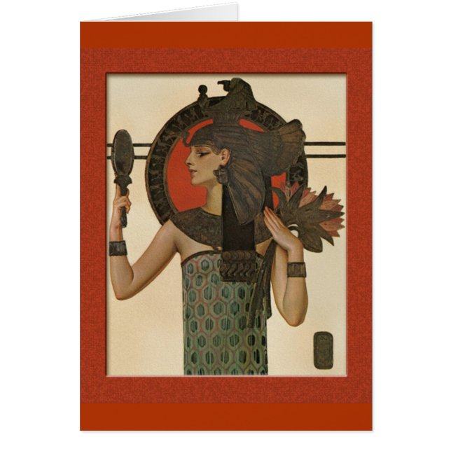 Cartão Cleópatra por Leyendecker (Frente)