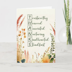 Cartão Clergy Apreciação Dia Abençoa Palavras Acróticas