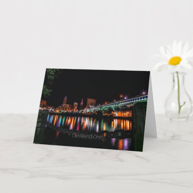 Cartão Cleveland Ohio Cityscape (Planta pequena)