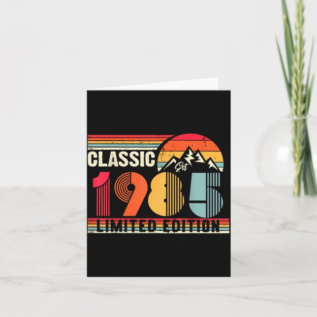 Cartão Clic 1985 Limited Edition 40 Year Old 40th Birthda (Frente)