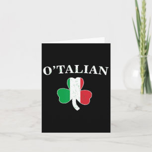 Cartão Clic O'talian Shamrock E Bandeira Da Irlanda Irlan