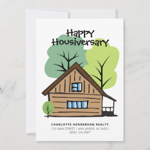 Cartão Cliente Feliz Aniversário da Casa