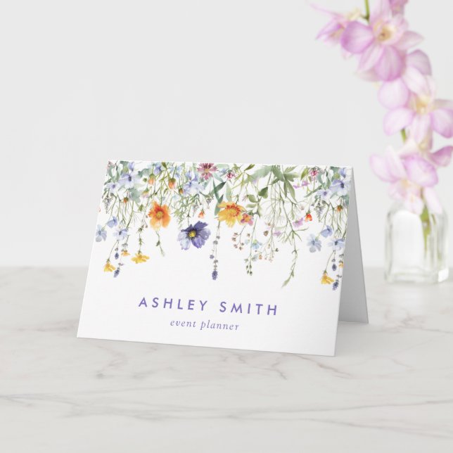 Cartão Cliente Wildflower Obrigado (Orquídea)