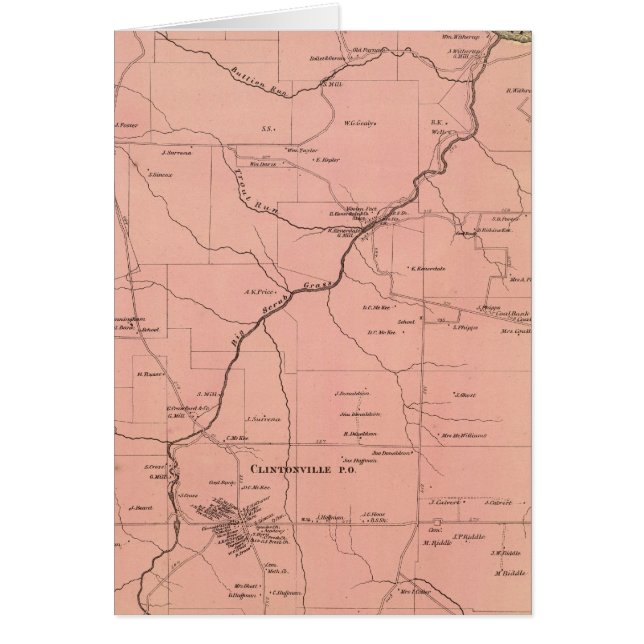 Cartão Clinton Township (Frente)