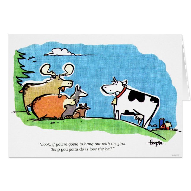 Cartão Clique animal (Frente horizontal)