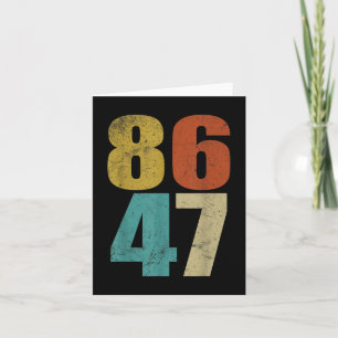 Cartão Clique em Estilo retroativo 80s Estilo 86 47 Anti 