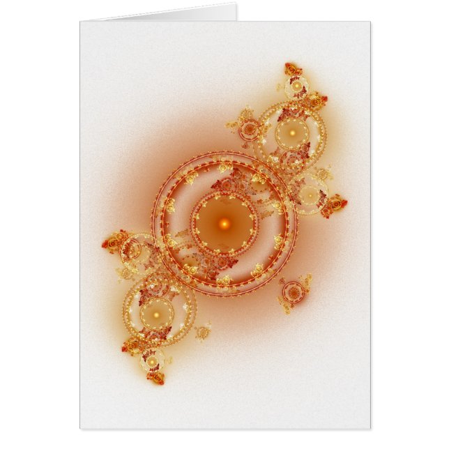 Cartão Clockwork I - Fractal Art Card (Frente)