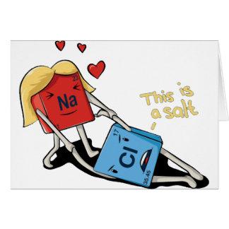 Cartão Cloreto de sódio