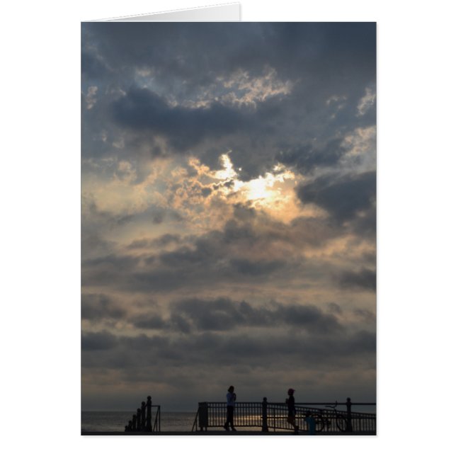 Cartão Cloudy Sunrise de Shirley Taylor (Frente)