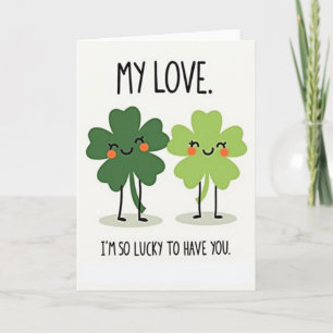 Cartão Clover Love Lucky You