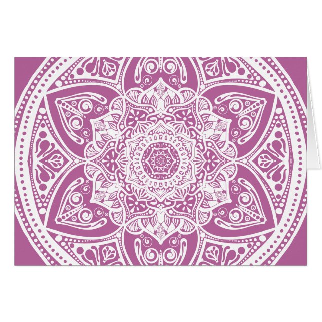 Cartão Clover Mandala (Frente Horizontal)