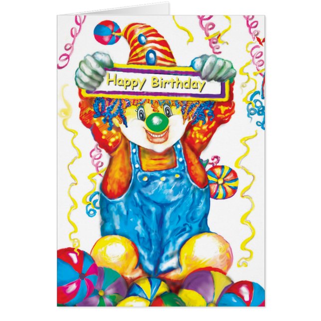 Cartão *Clown* (Frente)