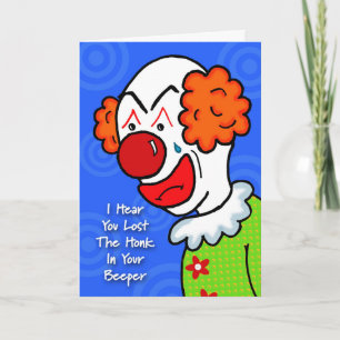 Cartão Clown Get Well