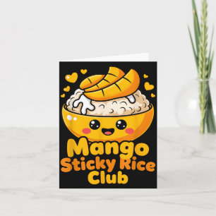 Cartão Clube de Arroz Pegajoso com Manga Sobremesa Tailan