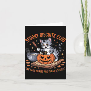 Cartão Clube de Bolinhos Assustadores Gato Halloween Dive