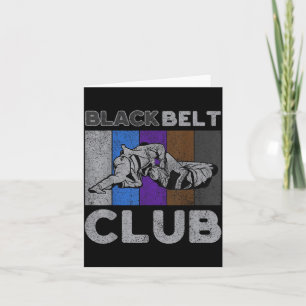 Cartão Clube de Faixa Preta Vintage BJJ Jiu Jitsu Brasile