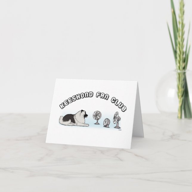 Cartão Clube de Fãs do Keeshond (Frente)