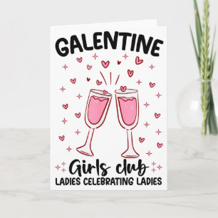 Cartão Clube de Galentinas Senhoras Celebrando Senhoras V