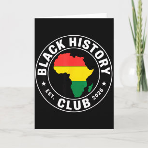 Cartão Clube de História Negra Est 2026 Orgulho da África