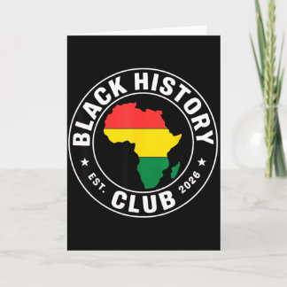 Cartão Clube de História Negra Est 2026 Orgulho da África