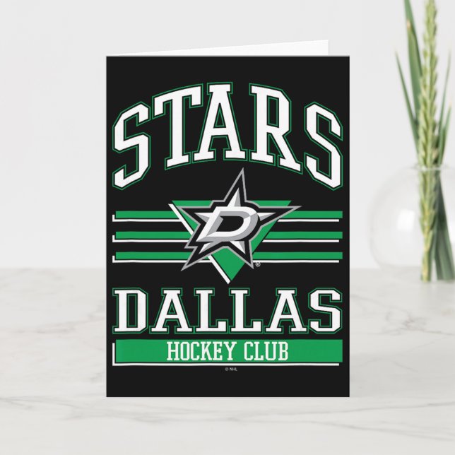 Cartão Clube de Hóquei Dallas Stars Preto Licenciado Ofic (Frente)
