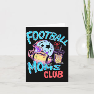 Cartão Clube de mães de futebol engraçado retrô dia de jo