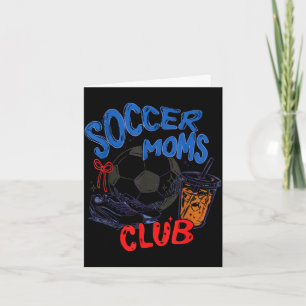 Cartão Clube de mães retrô de futebol clube de café gelad