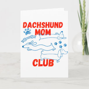 Cartão Clube de Pai Dachshund A Vida é Melhor Com Doxies