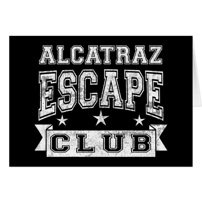 Cartão Clube do escape de Alcatraz (Frente Horizontal)