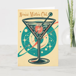 Cartão Clube Martini Atômico Era Espacial