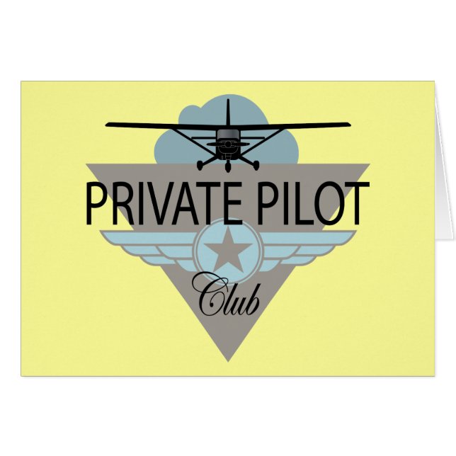 Cartão Clube Piloto Privado (Frente Horizontal)
