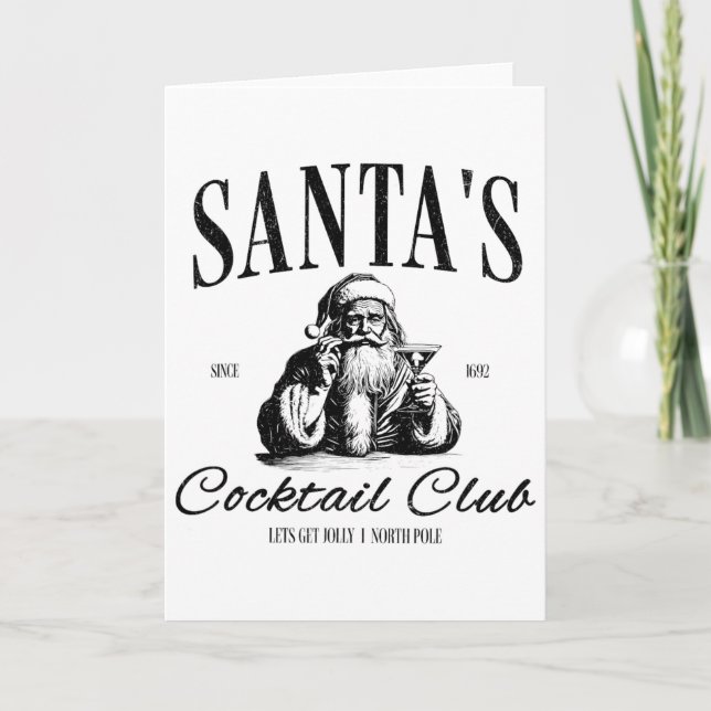Cartão Clube Santa Tail Natal Espresso Martini Sujo M (Frente)