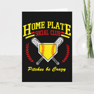 Cartão Clube Social da Placa do Softbol para Mães da Linh