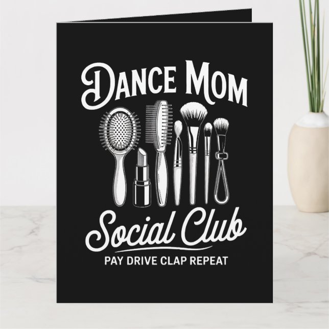 Cartão Clube Social de Mãe de Dança Mamãe (Frente)