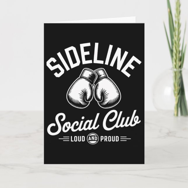 Cartão Clube Social de Torcida de Boxe Mma Orgulhosamente (Frente)