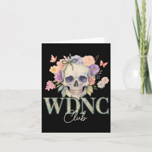 Cartão Clube Wdnc Não Nos Importamos Estilo Caveira Flora