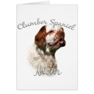 Cartão Clumber Spaniel Mãe 2