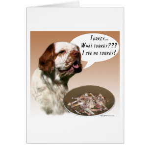 Cartão Clumber Spaniel Turquia