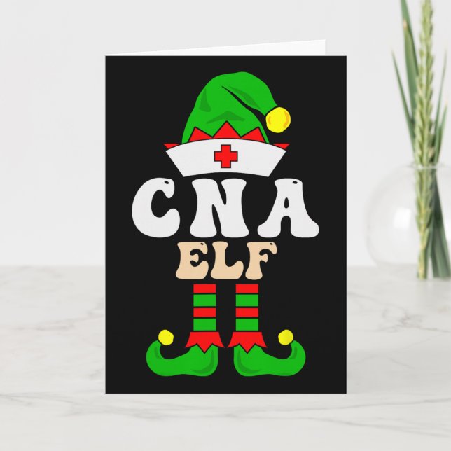 Cartão Cna Enfermagem Certificada Istant Elf Xmas Corresp (Frente)