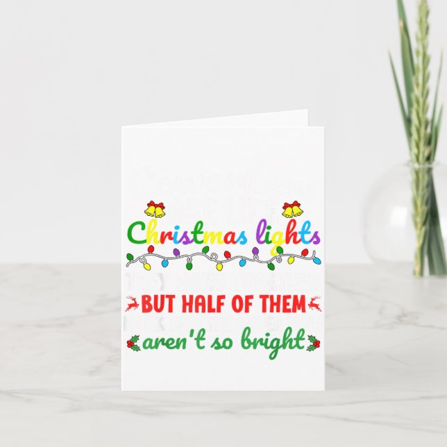 Cartão Co-workers Are Like Christmas Lights They Hang Tog (Frente)