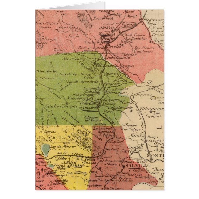 Cartão Coahuila, México (Frente)