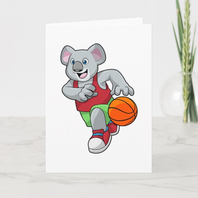 Cartão Coala em Esportes de Basquete (Frente)