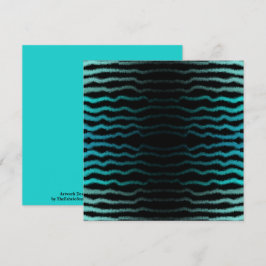 Cartão Coastal Beach Salty Turquoise Waves Abstrato Art