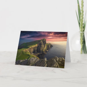 Cartão Coastline Ilha de Skye, Escócia