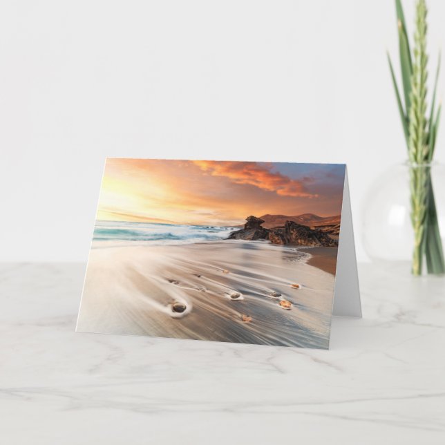 Cartão Coastline | Ilhas Canárias, Espanha (Frente)