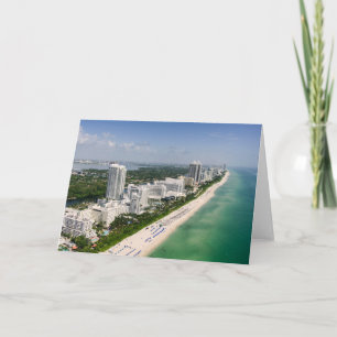 Cartão Coastline   Urban Beach, Miami, Florida