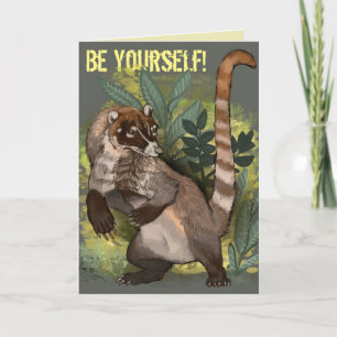 Cartão Coatamundi ou branco coati