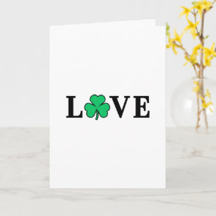 Cartão Cobertor Irlandês de Trevo de Amor para Todos os F